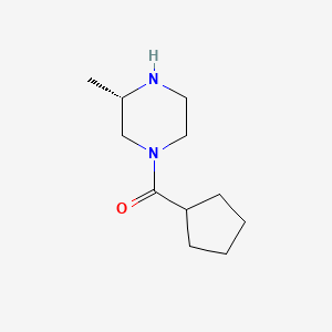 molecular formula C11H20N2O B1405914 (3S)-1-环戊烷甲酰基-3-甲基哌嗪 CAS No. 1568016-06-7