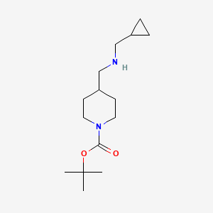 molecular formula C15H28N2O2 B1405917 叔丁基 4-{[(环丙基甲基)氨基]甲基}哌啶-1-羧酸酯 CAS No. 1468854-30-9