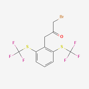 1-(2,6-Bis(trifluoromethylthio)phenyl)-3-bromopropan-2-one