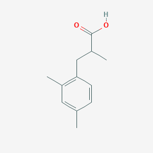 molecular formula C12H16O2 B1405922 3-(2,4-二甲基苯基)-2-甲基丙酸 CAS No. 849417-73-8