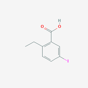 molecular formula C9H9IO2 B1405923 2-Ethyl-5-iodobenzoic acid CAS No. 1261451-95-9