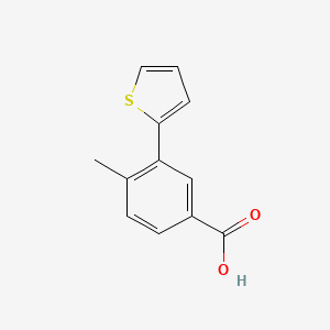 molecular formula C12H10O2S B1405924 4-甲基-3-(噻吩-2-基)苯甲酸 CAS No. 1267547-20-5