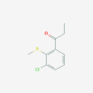 1-(3-Chloro-2-(methylthio)phenyl)propan-1-one