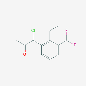 1-Chloro-1-(3-(difluoromethyl)-2-ethylphenyl)propan-2-one