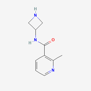 molecular formula C10H13N3O B1405935 N-(azetidin-3-yl)-2-methylpyridine-3-carboxamide CAS No. 1515754-37-6
