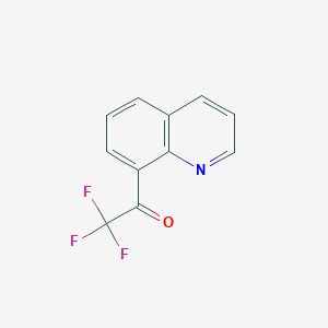 molecular formula C11H6F3NO B1405938 2,2,2-Trifluoro-1-(quinolin-8-yl)ethan-1-one CAS No. 1522687-41-7