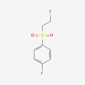 molecular formula C8H8F2O2S B1405941 1-氟-4-(2-氟乙磺酰)苯 CAS No. 1506533-24-9
