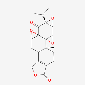 (1S,2S,7S,9S)-1-methyl-7-propan-2-yl-3,6,10,16-tetraoxaheptacyclo[11.7.0.02,4.02,9.05,7.09,11.014,18]icos-14(18)-ene-8,17-dione