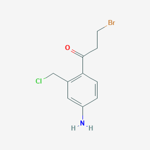 1-(4-Amino-2-(chloromethyl)phenyl)-3-bromopropan-1-one