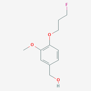 molecular formula C11H15FO3 B1405953 (4-(3-Fluoropropoxy)-3-methoxyphenyl)methanol CAS No. 1506099-92-8