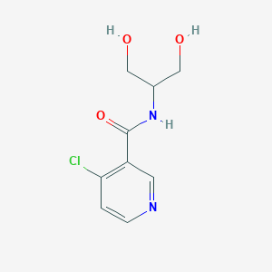 molecular formula C9H11ClN2O3 B1405954 4-氯-N-(1,3-二羟基丙烷-2-基)烟酰胺 CAS No. 1519686-12-4