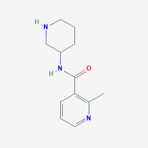 molecular formula C12H17N3O B1405956 2-甲基-N-(哌啶-3-基)吡啶-3-甲酰胺 CAS No. 1580741-47-4