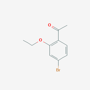 molecular formula C10H11BrO2 B1405959 1-(4-溴-2-乙氧基苯基)乙酮 CAS No. 1553597-45-7