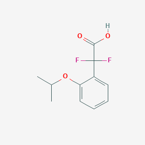 molecular formula C11H12F2O3 B1405961 2,2-二氟-2-[2-(异丙氧基)苯基]乙酸 CAS No. 1514825-08-1