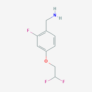 B1405962 4-(2,2-Difluoroethoxy)-2-fluorobenzylamine CAS No. 1507672-79-8