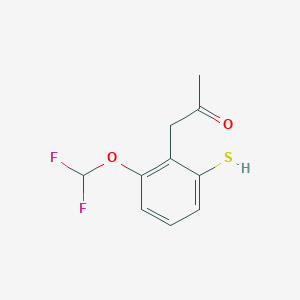 1-(2-(Difluoromethoxy)-6-mercaptophenyl)propan-2-one