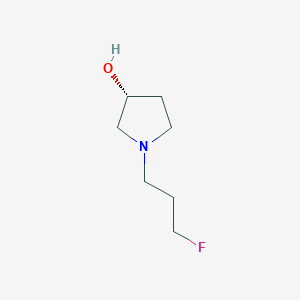 molecular formula C7H14FNO B1405966 (R)-1-(3-氟丙基)吡咯烷-3-醇 CAS No. 1568029-01-5