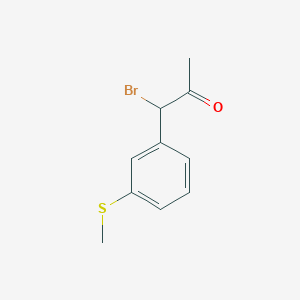 1-Bromo-1-(3-(methylthio)phenyl)propan-2-one