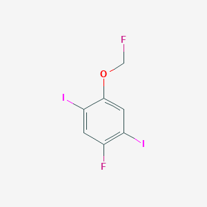 1,4-Diiodo-2-fluoro-5-(fluoromethoxy)benzene