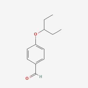 B1405968 4-(1-Ethylpropoxy)benzaldehyde CAS No. 1186634-28-5