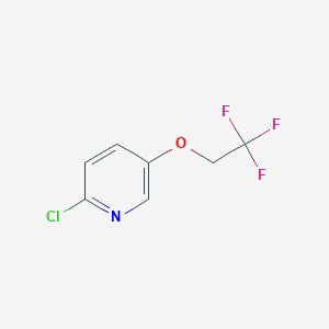molecular formula C7H5ClF3NO B1405970 2-氯-5-(2,2,2-三氟乙氧基)吡啶 CAS No. 1526527-44-5