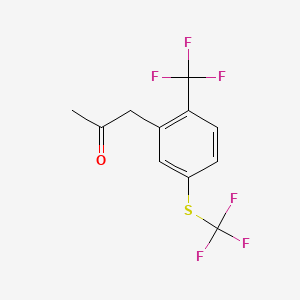 1-(2-(Trifluoromethyl)-5-(trifluoromethylthio)phenyl)propan-2-one