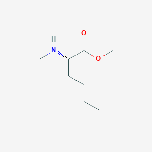 molecular formula C8H17NO2 B14059729 N-methyl-L-norleucine methyl ester 