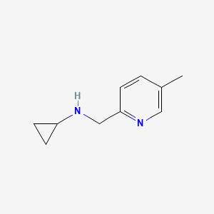 molecular formula C10H14N2 B1405977 N-[(5-甲基吡啶-2-基)甲基]环丙胺 CAS No. 1505926-86-2