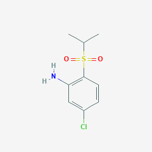 molecular formula C9H12ClNO2S B1405983 5-氯-2-(丙烷-2-磺酰)苯胺 CAS No. 1097920-98-3