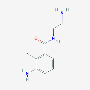B1405990 3-amino-N-(2-aminoethyl)-2-methylbenzamide CAS No. 1537064-34-8