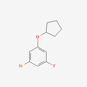 B1405995 1-Bromo-3-(cyclopentyloxy)-5-fluorobenzene CAS No. 1541736-57-5