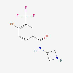 B1406000 N-(azetidin-3-yl)-4-bromo-3-(trifluoromethyl)benzamide CAS No. 1502664-61-0