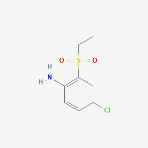 molecular formula C8H10ClNO2S B1406001 4-氯-2-乙磺酰苯胺 CAS No. 860532-14-5