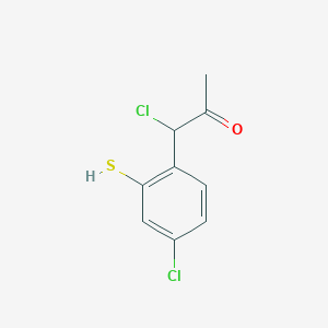 1-Chloro-1-(4-chloro-2-mercaptophenyl)propan-2-one