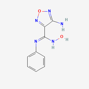 4-Amino-N'-hydroxy-N-phenyl-1,2,5-oxadiazole-3-carboximidamide