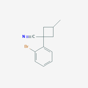 1-(2-Bromophenyl)-3-methylcyclobutane-1-carbonitrile