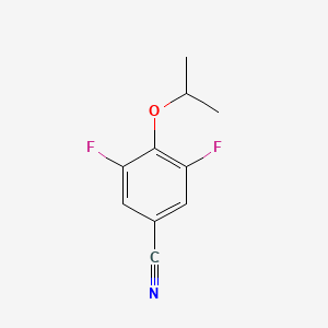 molecular formula C10H9F2NO B1406009 3,5-Difluoro-4-(propan-2-yloxy)benzonitrile CAS No. 1530918-18-3