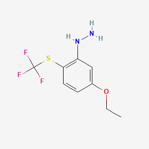 1-(5-Ethoxy-2-(trifluoromethylthio)phenyl)hydrazine