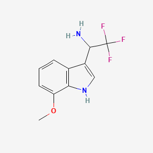 2,2,2-Trifluoro-1-(7-methoxy-1H-indol-3-YL)ethan-1-amine