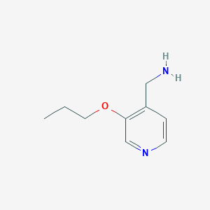 molecular formula C9H14N2O B1406011 （3-丙氧基吡啶-4-基）甲胺 CAS No. 1520425-14-2