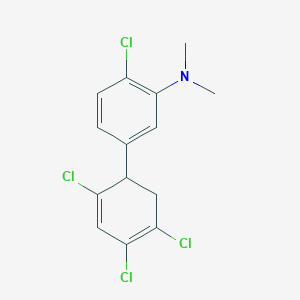 [2-Chloro-5-(2,4,5-trichloro-cyclohexa-2,4-dienyl)phenyl]-dimethylamine