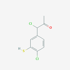 1-Chloro-1-(4-chloro-3-mercaptophenyl)propan-2-one