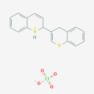 2-(4H-1-Benzothiopyran-3-yl)-2H-1-benzothiopyran-1-ium perchlorate