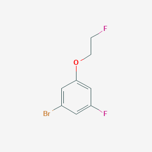 molecular formula C8H7BrF2O B1406014 1-Bromo-3-fluoro-5-(2-fluoroethoxy)benzene CAS No. 1510224-03-9