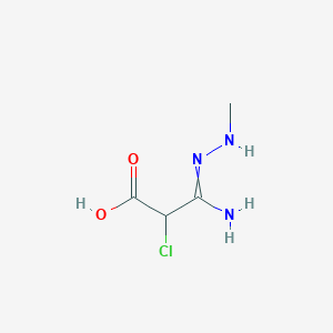 3-Amino-2-chloro-3-(methylhydrazinylidene)propanoic acid