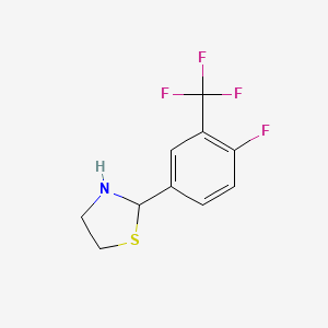 2-(4-Fluoro-3-(trifluoromethyl)phenyl)thiazolidine