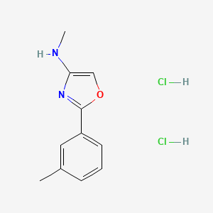 N-methyl-2-(3-methylphenyl)-1,3-oxazol-4-amine;dihydrochloride