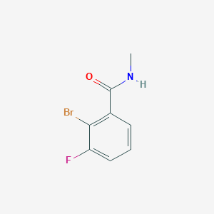 molecular formula C8H7BrFNO B1406018 2-Bromo-3-fluoro-N-methylbenzamide CAS No. 1515410-78-2