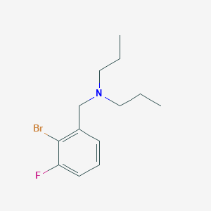 molecular formula C13H19BrFN B1406019 [(2-Bromo-3-fluorophenyl)methyl]dipropylamine CAS No. 1504083-64-0