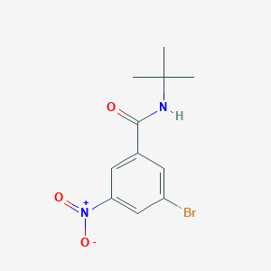 molecular formula C11H13BrN2O3 B1406020 3-溴-N-叔丁基-5-硝基苯甲酰胺 CAS No. 1520588-05-9